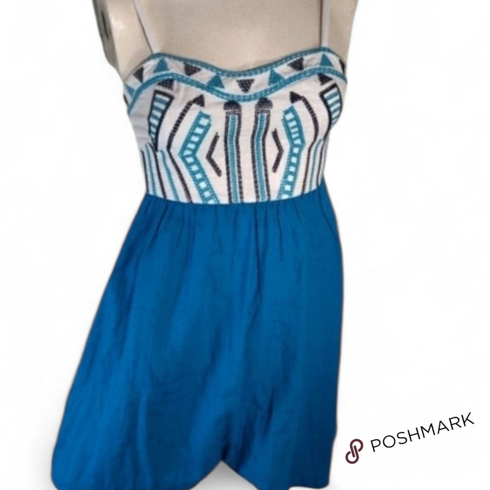 ANTHROPOLOGY/Staring at Stars / PREOWNED boho festival mini dress size 0